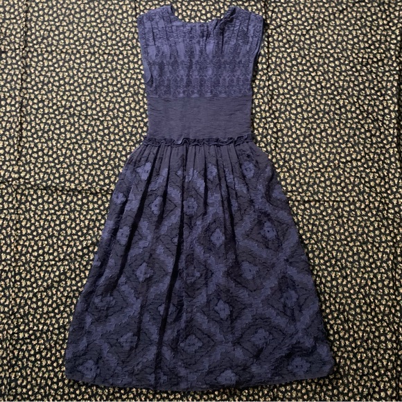 NWT max studio blue embellished midi dress - Picture 10 of 11